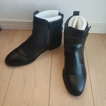 블랙 L 백지퍼 부티