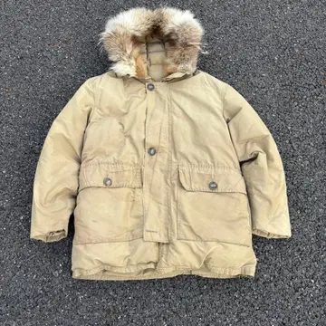60s Eddie Bauer 폴러 후드티 일출 택