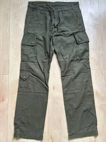 [ 백넘버 ] 카고 팬츠 올리브색 XL