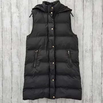 [ ZARA ] 자라 후드 부착 충전솜 슬리브리스 자켓