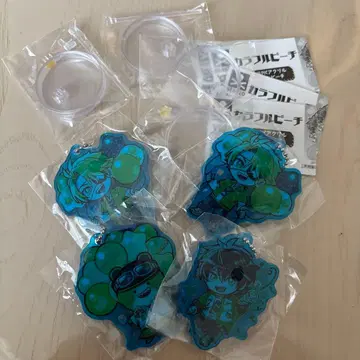 컬러풀 피치 데코라PIC 아크릴 4개 세트