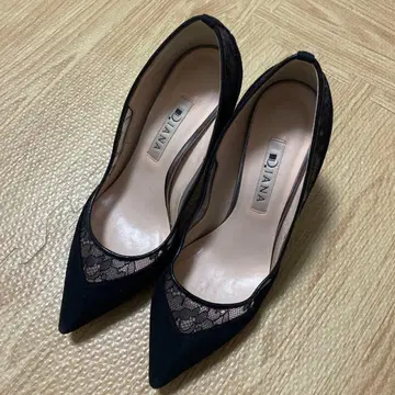 DIANA 블랙 하이힐 22.5cm