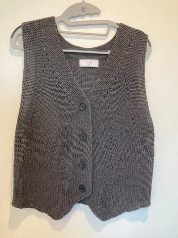 슬로브 이에나 니트 베스트 그레이