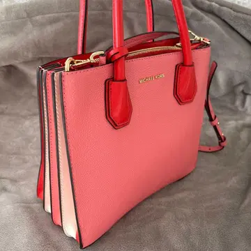 MICHAEL KORS 핑크 바이컬러 핸드백