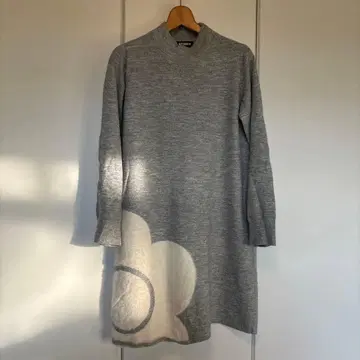 MARY QUANT 그레이 니트 원피스