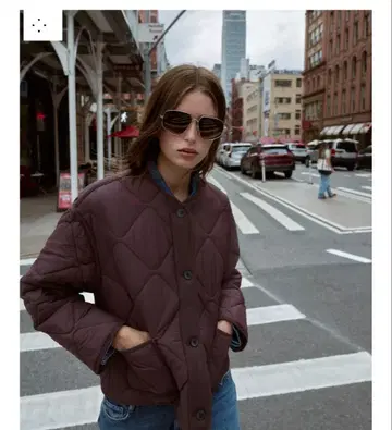 ZARA 패치 포켓 퀼팅 자켓 M