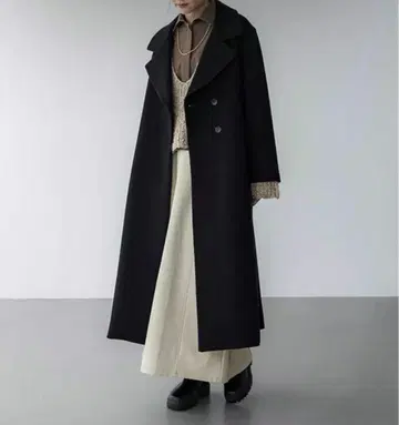 crewre 커스텀 멜톤 맥시 코트