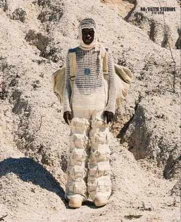 노 페이스 스튜디오 노페이스 S 데님 팬츠