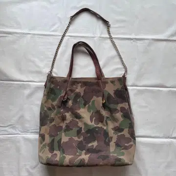 ROSEBUD 카모 패턴 숄더백 카모플라쥬 패턴 로즈버드 A4 이상