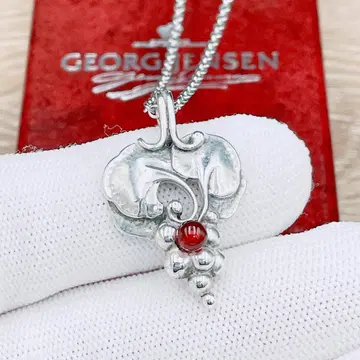 조지 젠슨 이어 카넬리안 목걸이 Ag925 1996