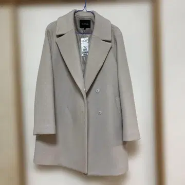 UNTITLED 새상품 베이지 미들 기장 체스터 코트 M