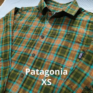 patagonia 남성용 XS 체크 무늬 플란넬 셔츠