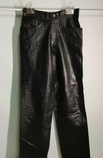 로트레아몽 소가죽 블랙 가죽 팬츠 M