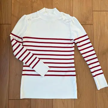 BORDER de BALCONY 스트라이프 니트 스웨터