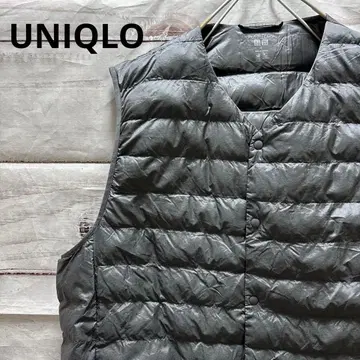 UNIQLO 퍼프테크 베스트 2way WARM PADDED 그레이 XL