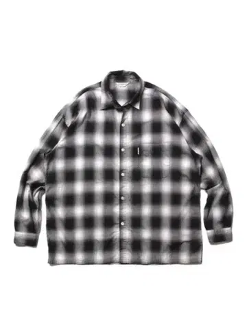 COOTIE 옴브레 체크 L/S 셔츠