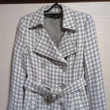 SHELL RAY 하운드 투스 패턴 트렌치코트 38 M 컨디션 최상