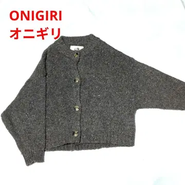 ONIGIRI 오니기리 그레이 니트 가디건 F 모몽가 타입