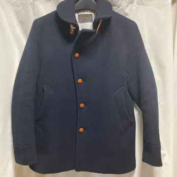 에디피스 네이비 울 피 코트 멜톤 코트