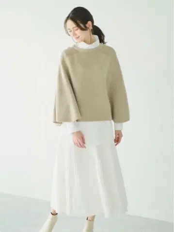 LOUNIE 니트 판초