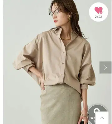 LOUNGEDRESS 새틴 BIG 셔츠