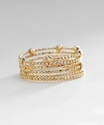 K10 허니 컷 볼 모양 기억 반지