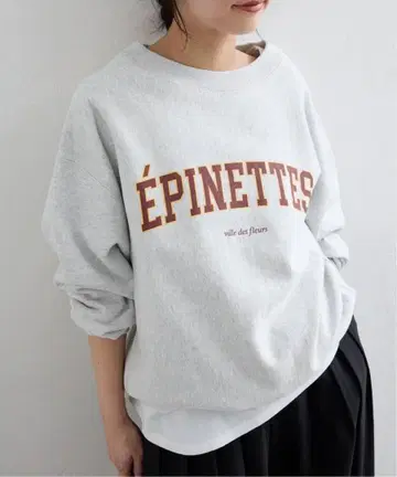 SLOBE IENA 칼리지 로고 맨투맨 새상품 그레이