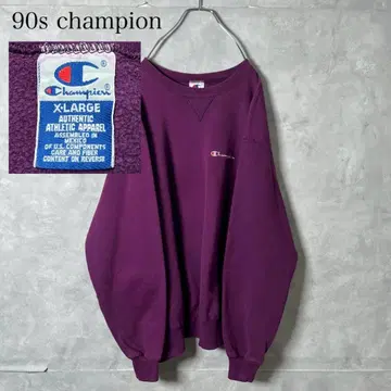 90s champion 원 포인트 자수 맨투맨 보라색 XL PM75