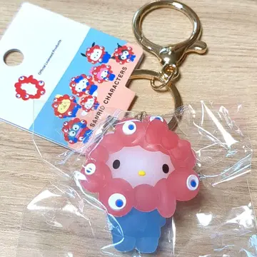 만박 EXPO 산리오 미야쿠미야쿠 키링 클리어 키티