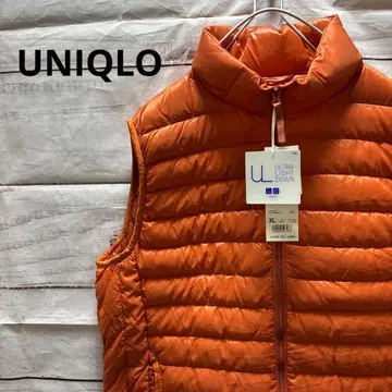 새상품 UNIQLO 울트라 라이트 다운 베스트 오렌지 XL 택 포함