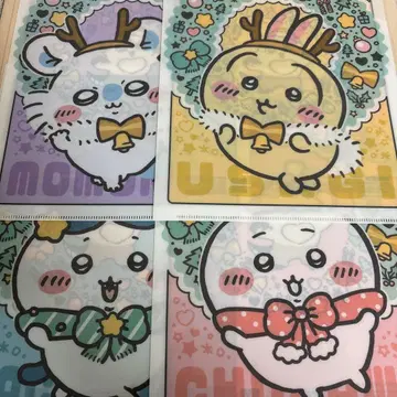 치이카와 (먼작귀) 세븐일레븐 A4 클리어 파일 4매