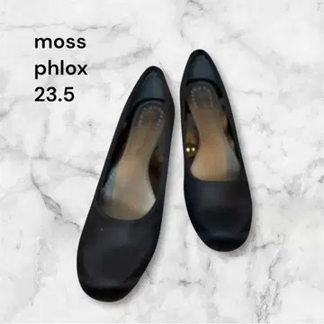 moss phlox 블랙 웨지힐 펌프스 23.5cm