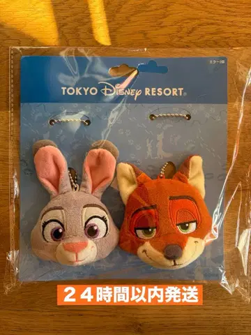 새상품 닉 주디 거울 봉제 인형 주토피아 디즈니