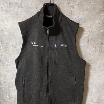 파타고니아 patagonia 베스트 플리스 기업 자수 블랙