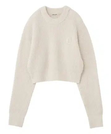 COCO DEAL 펄 로고 라메 니트