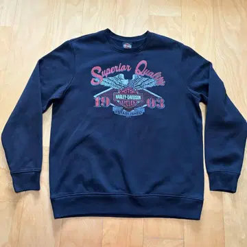 새상품 2025년 할리데이비슨 인기 이글 파이어 프린트 맨투맨