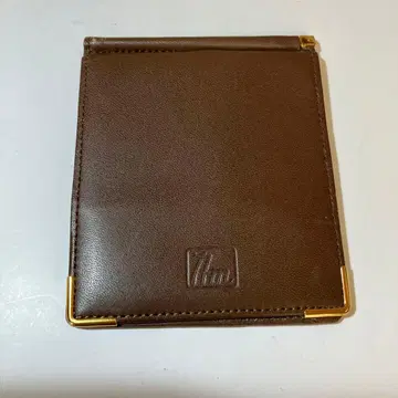 브라운 브라운 가죽 접이식 지갑