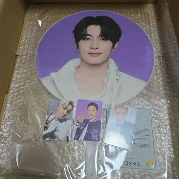 follow seventeen 원우 트레이딩 카드 부채 이미지 피켓