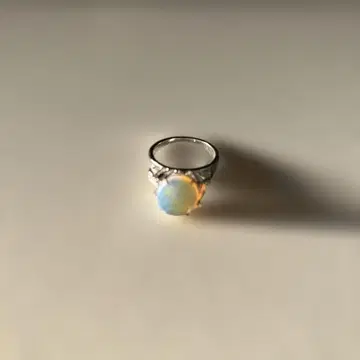 오팔 실버 반지