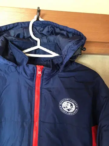 산토리 커피 후드 부착 나일론 자켓