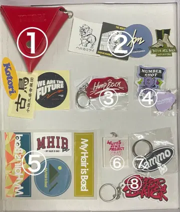 일본 락 키링 스티커 세트