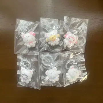 산리오 포근포근 스노우 컴플리트 6종