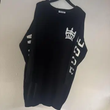 로데오 크라운 니트 스웨터 원피스 블랙 빅 백 로코