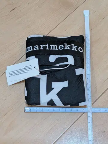 *새상품 미사용 택 포함* marimekko 에코백 블랙/화이트