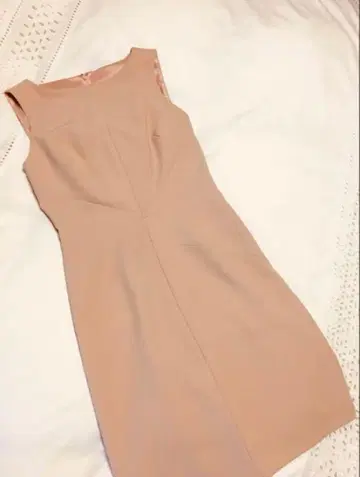 아나이 원피스 베이지 핑크