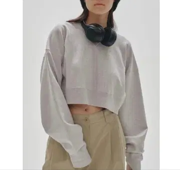 TODAYFUL 크롭 맨투맨 풀오버