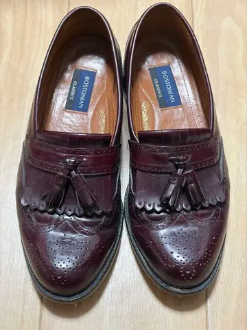 BOSTONIAN 버건디 태슬 로퍼