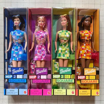 바비 HIP 2 BE SQUARE 4체 세트