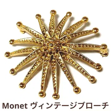 MONET 모네 빈티지 골드 브로치