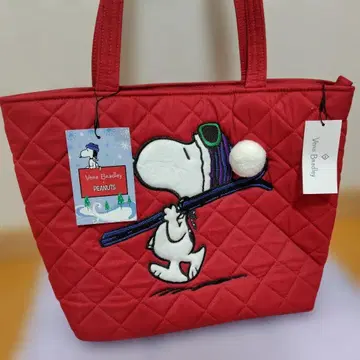 미사용 새상품 VeRa BRadley PEANUTS 콜라보 토트 스누피